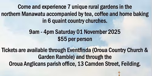 Oroua Country Church and Garden Ramble