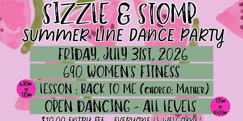Sizzle & Stomp - Summer Theme Line Dance Party