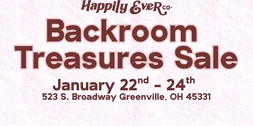 The Backroom Treasures Sale!
