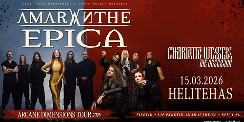 Amaranthe + Epica + Charlotte Wessels (Helitehas, Tallinn)