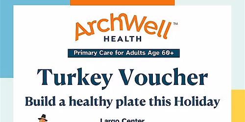 Turkey Voucher Build a healthy plate this Holiday for Adults 60+.