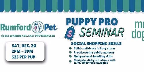 Puppy Pro: Shopping Social Skills for Dogs \ud83d\udc3e