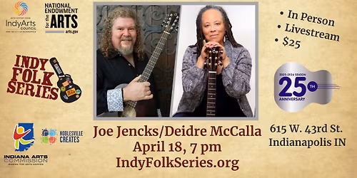 Joe Jencks and Deidre McCalla in Concert at Indy Folk Series