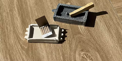 Ceramic Ashtray or Incense Holder - Intro to Pottery Ceramics Class