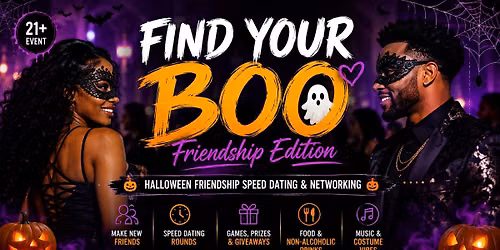 Find Your Boo: Halloween Friendship Speed Dating & Networking