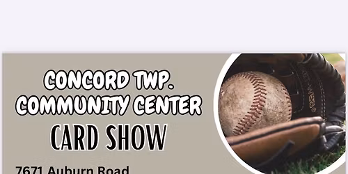 Concord Community Center Card Show