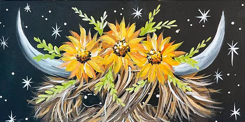 Starry Night Highland Cow - Adults 16+