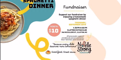 Spaghetti Plate Fundraiser