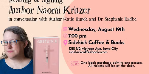 Author Reading with Naomi Kritzer | in conversation with Author Katie Rundie & Dr. Stephanie Radke