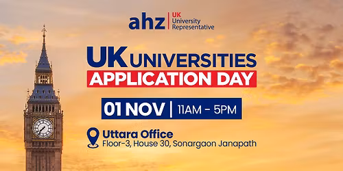 UK Application Day: Jan '26 intake | AHZ Uttara