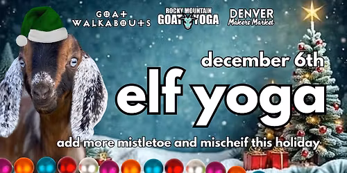Elf Yoga - December 6th (Denver Makers Market)