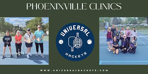 Phoenixville Saturday Outdoor Pickleball Clinics (Multiple Level Options)