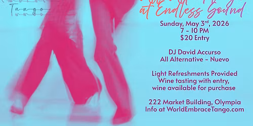 All-Alt Milonga at Endless Sound Cellars, Sunday May 3rd