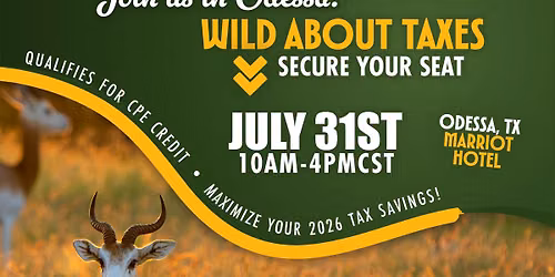 Wild About Taxes - Odessa