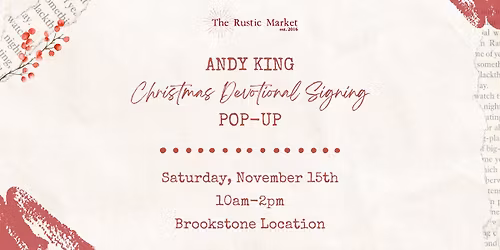 Christmas Devotion Signing Pop-Up with Andrew King