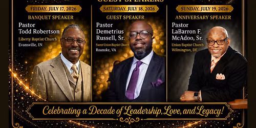 10th Pastoral Anniversary Weekend