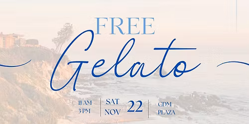 CORONA DEL MAR GRAND OPENING EVENT | FREE GELATO 