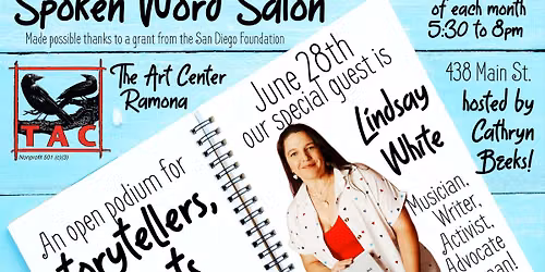 Spoken Word Salon open podium Ft. Lindsay White