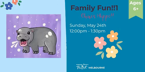 Family Fun!! Chaos Hippo Paint Class!!