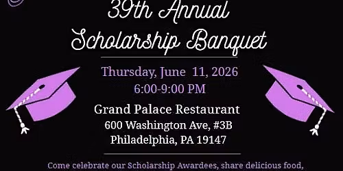 2026 Scholar Registration for the 39th Annnual AAWC Scholarship Banquet