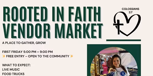 Rooted In Faith Vendor Market