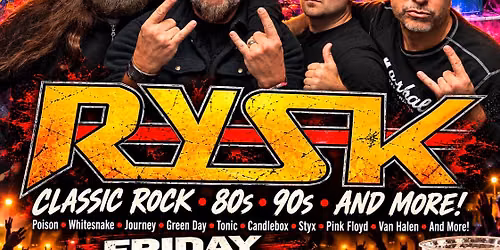 RYSK - LIVE - FRI NOV 6, 2026 - 8PM - Earl's Hideaway 32958