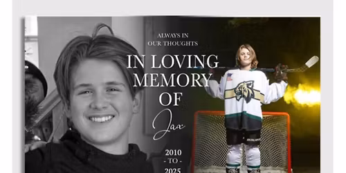 Jax Affolter Bench Fundraiser 