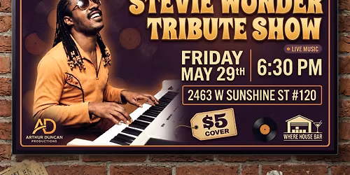 STEVIE WONDER TRIBUTE SHOW @ THE WHERE HOUSE BAR