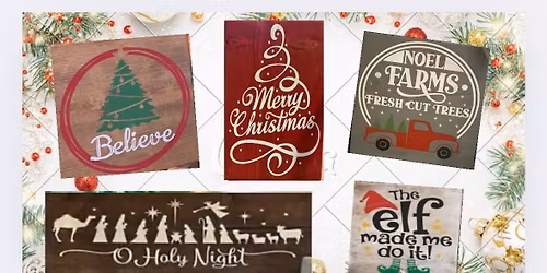 Winter\/Christmas Walk-in, Make & Take Board Painting Fiesta at Truk\u2019t in Beloit! 