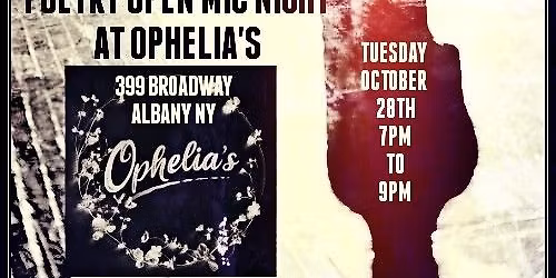 SPEAK THE WORD ! POETRY NIGHT AT OPHELIAS