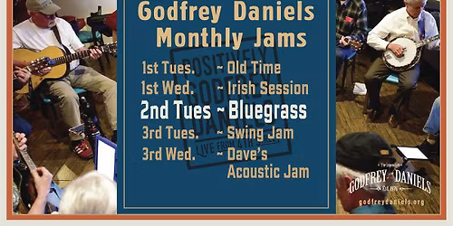 \ud83e\ude95\ud83c\udfbb SECOND TUESDAY FREE COMMUNITY BLUEGRASS JAM \ud83e\ude95\ud83c\udfbb