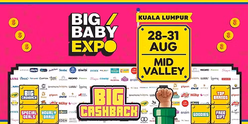 BIG Baby Expo @ KL: 28-31 August (Fri, Sat, Sun & Mon (MERDEKA) @ Mid Valley, KL (MVEC)!