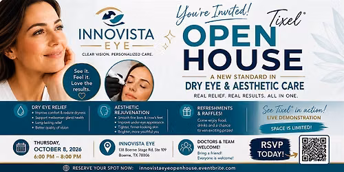 Tixel\u00ae Open House at Innovista Eye- New Approach to Dry Eye & Aesthetics
