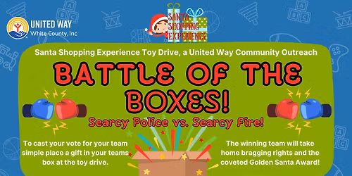 \ud83c\udf81 Battle of the Boxes: Police vs. Fire \u2013 Toy Drive Challenge!