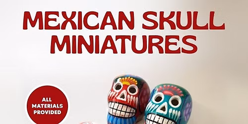 Mexican Skull Clay Miniatures - Mysuru