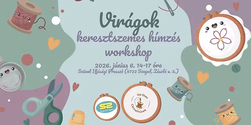 VIR\u00c1GOK - keresztszemes h\u00edmz\u00e9s workshop