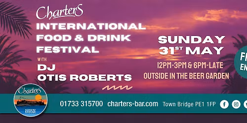 Charters International food festival entertainment with DJ Otis Roberts 