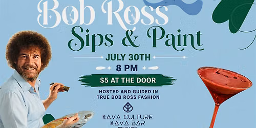 Bob Ross Sip & Paint Night at Kava Culture Downtown Tampa