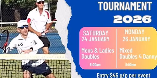 Higgins Park Doubles Tournament inc Doubles4Danny