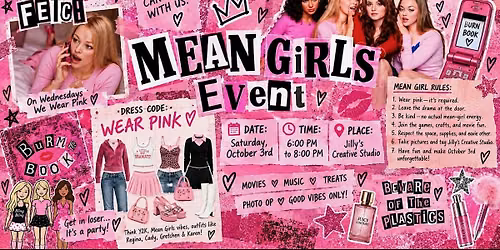 Get in, Bestie! A Pink Craft Night