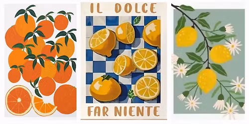 "La Dolce Vita" Guided Poster Painting