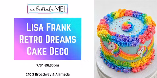 Lisa Frank Retro Dreams Cake Deco