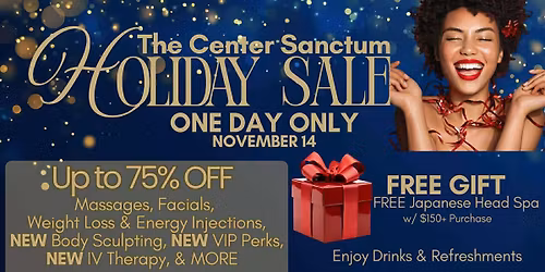 Holiday Sale - One Day Only: Day Spa\/Medical Spa