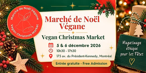 March\u00e9 de No\u00ebl V\u00e9gane 2026 - Montreal Vegan Christmas Market