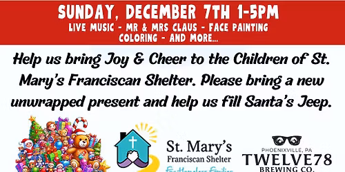 \ud83c\udf81\u2728 Toy Drive 2025 at Twelve78 Brewing Co.! \u2728\ud83c\udf81