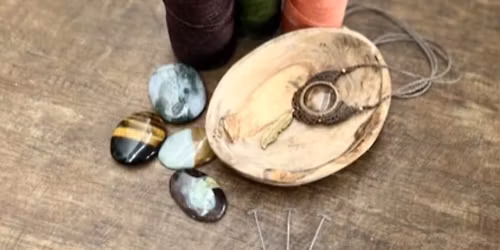 Workshop Macram\u00e9 met edelsteen