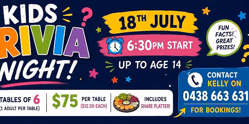 Kids Trivia Night