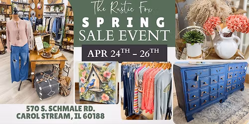 The Rustic Fox Spring Sale Event