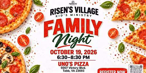 Risen's Village Kid's Ministry Family Night