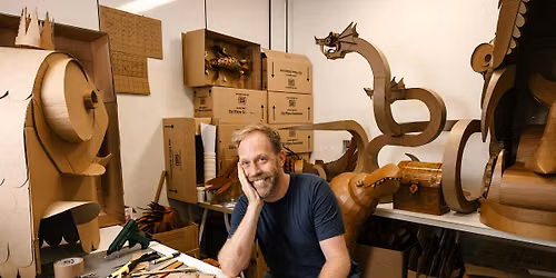 Cardboard creatures with artist Simon Greiner